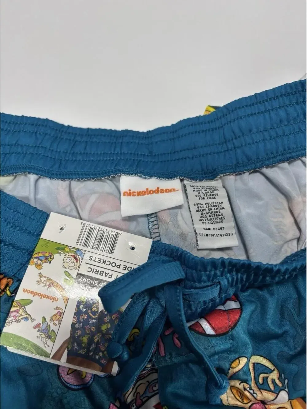 Men's Nickelodeon 90s XL Sleep Shorts SpongeBob Ren Stimpy Arnold Catdog Rugrats